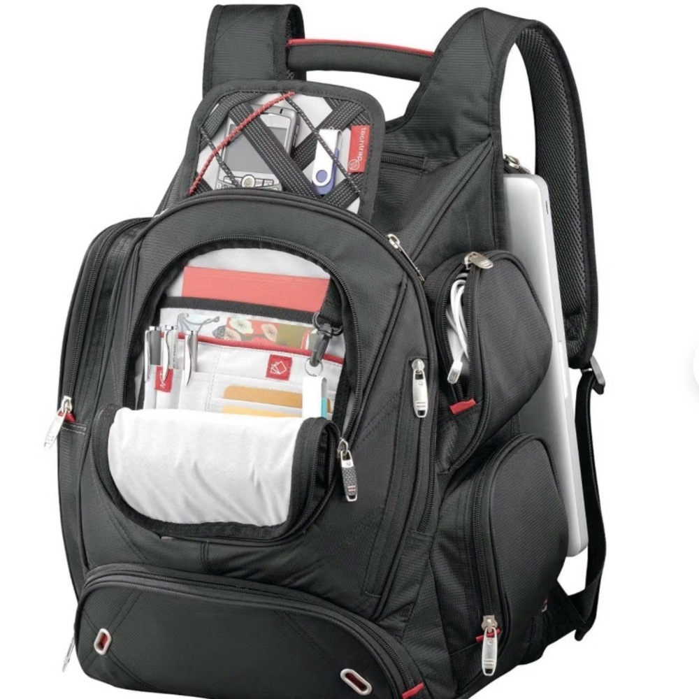 Versatile Black Backpack with Multiple Compartmen… - image 2